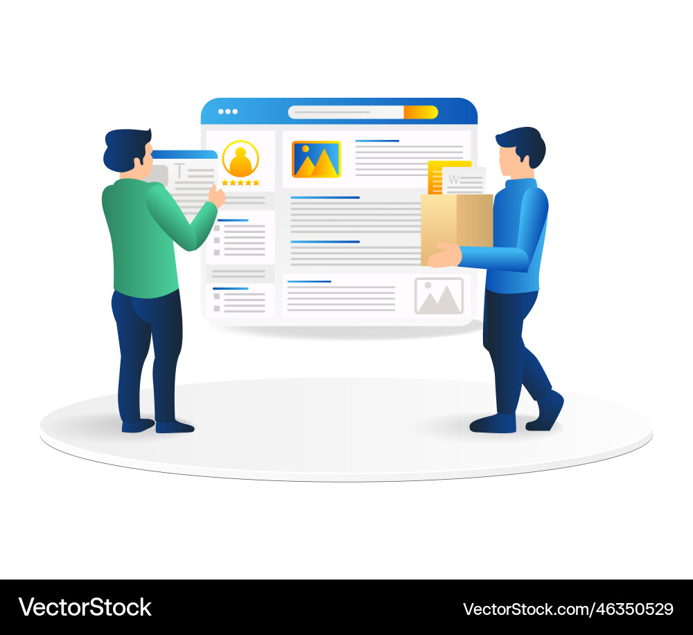 Isometric flat 3d concept of developer stacking Isometric flat 3d concept of developer stacking vector image