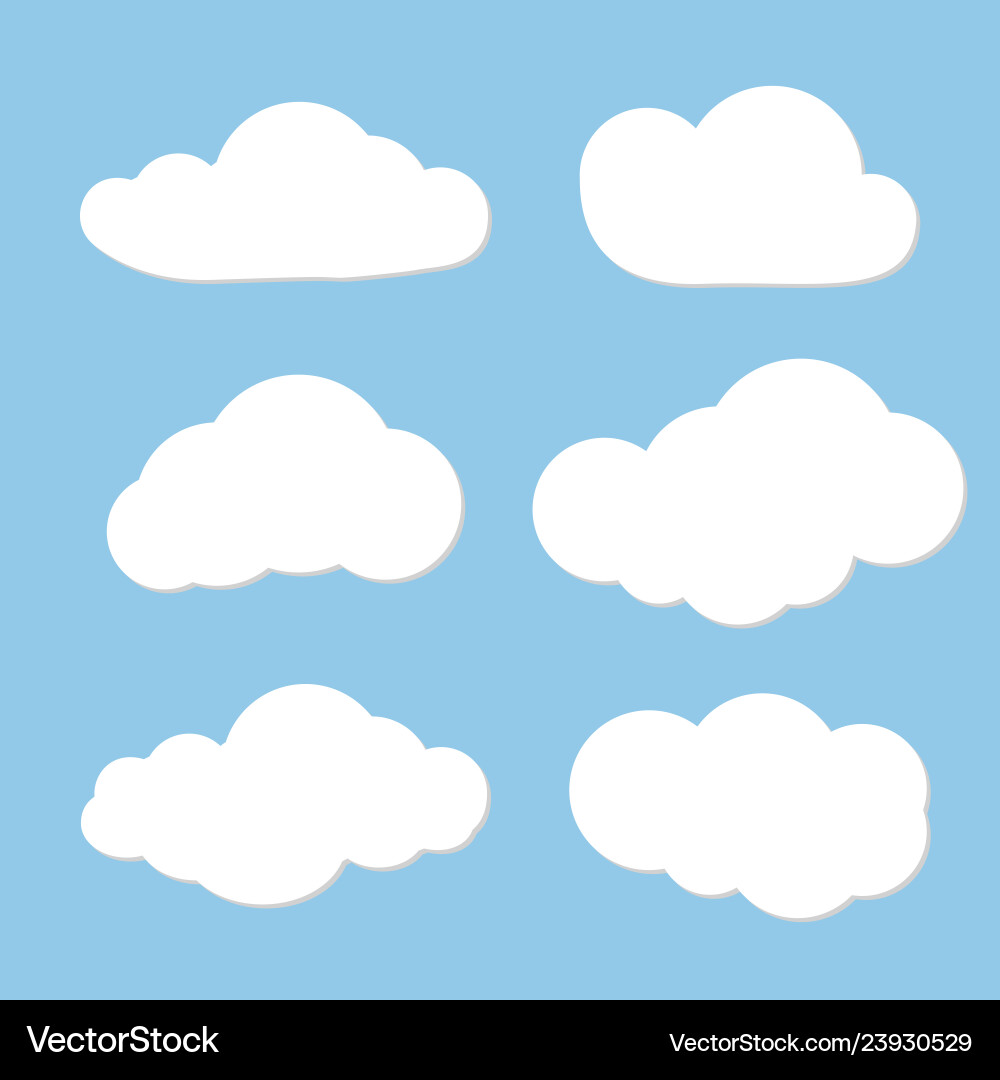 Speech Cloud Collection Vector Image