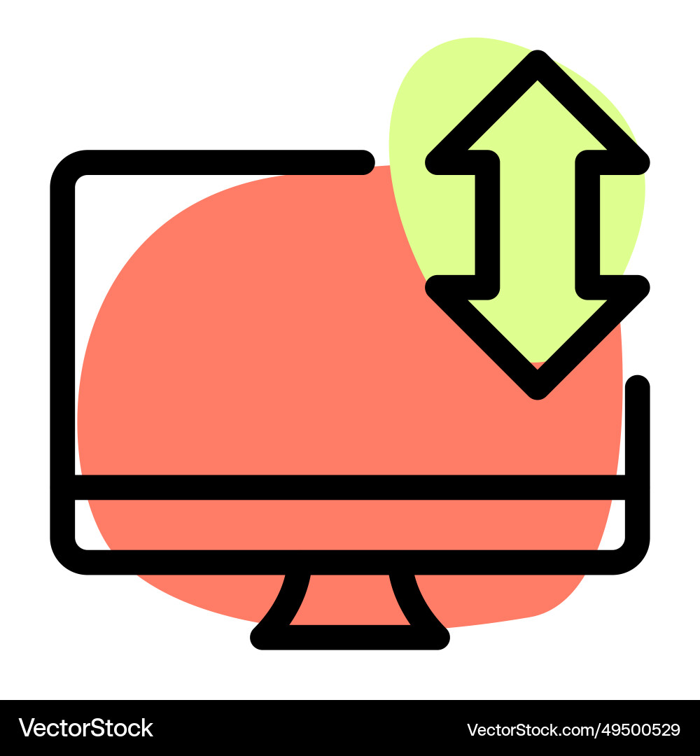 Transferring data via desktop between devices Vector Image