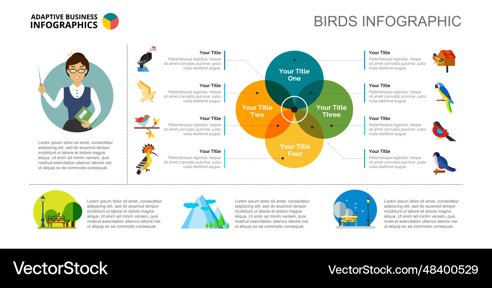 Venn chart with five elements template Vector Image