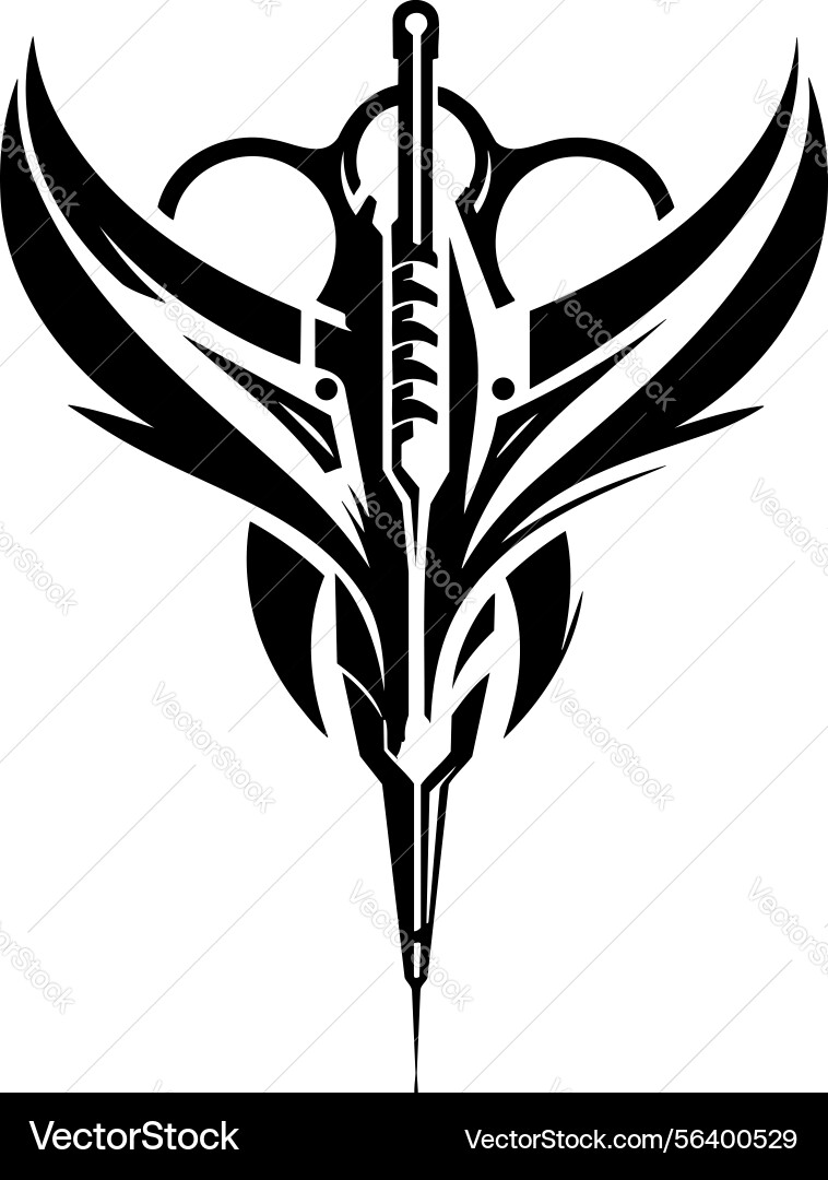 X-default futuristic robotic scalpel Vector Image