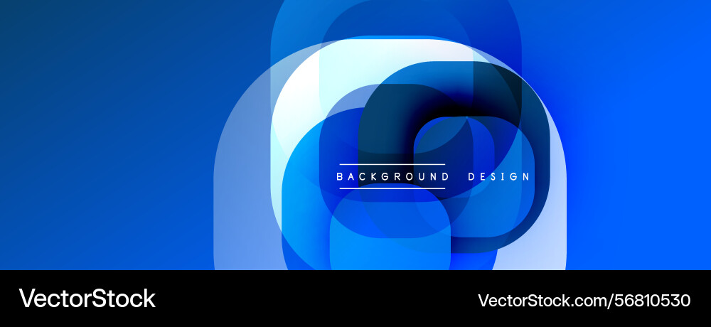 Abstract blue shapes overlap creating dynamic Abstract blue shapes overlap creating dynamic Vector Image
