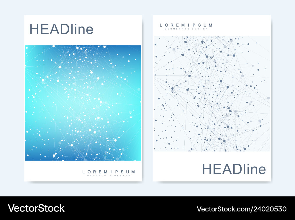 Abstract Connection Network vector image