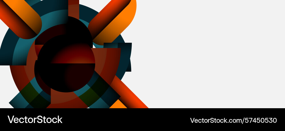 Abstract geometric shapes overlap creating Abstract geometric shapes overlap creating Vector Image