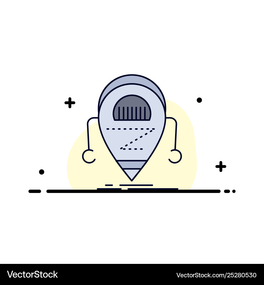 Android beta droid robot technology flat color Android beta droid robot technology flat color vector image