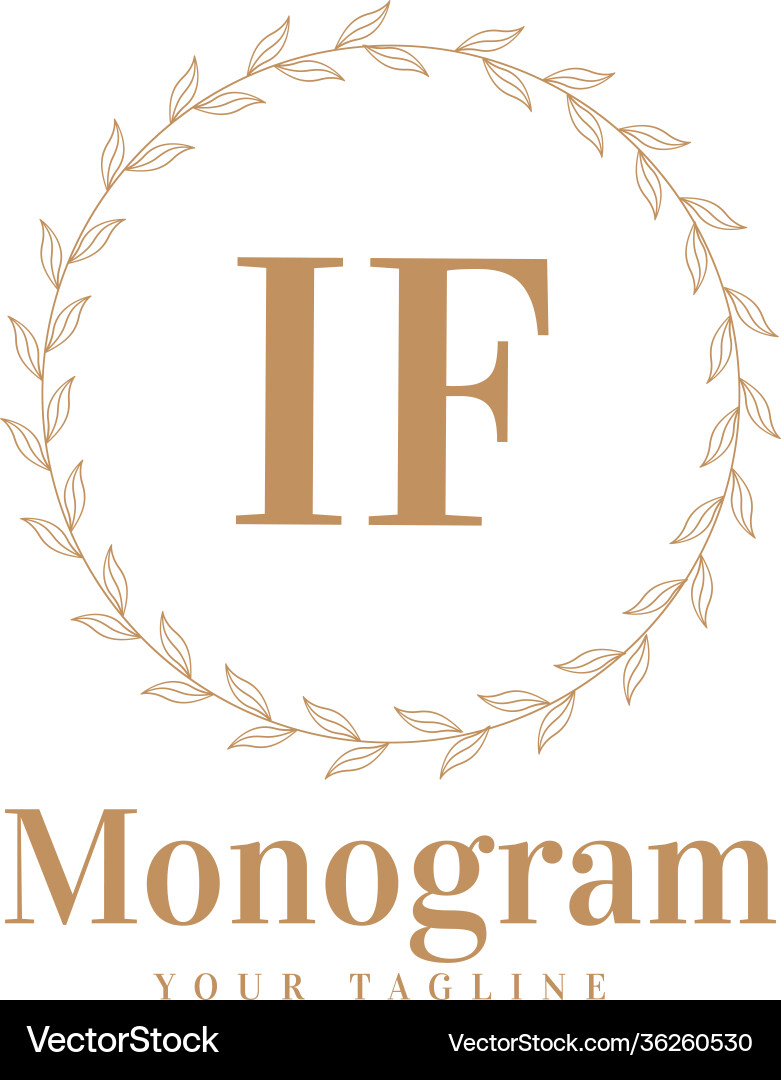 If initial a logo design with feminine style If initial a logo design with feminine style vector image