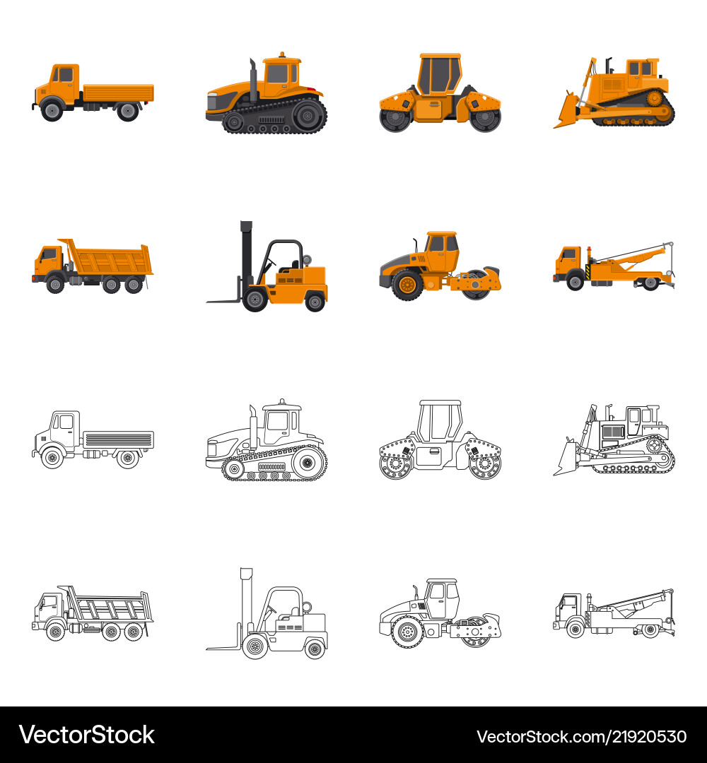 Isolated object of build and construction symbol Isolated object of build and construction symbol vector image