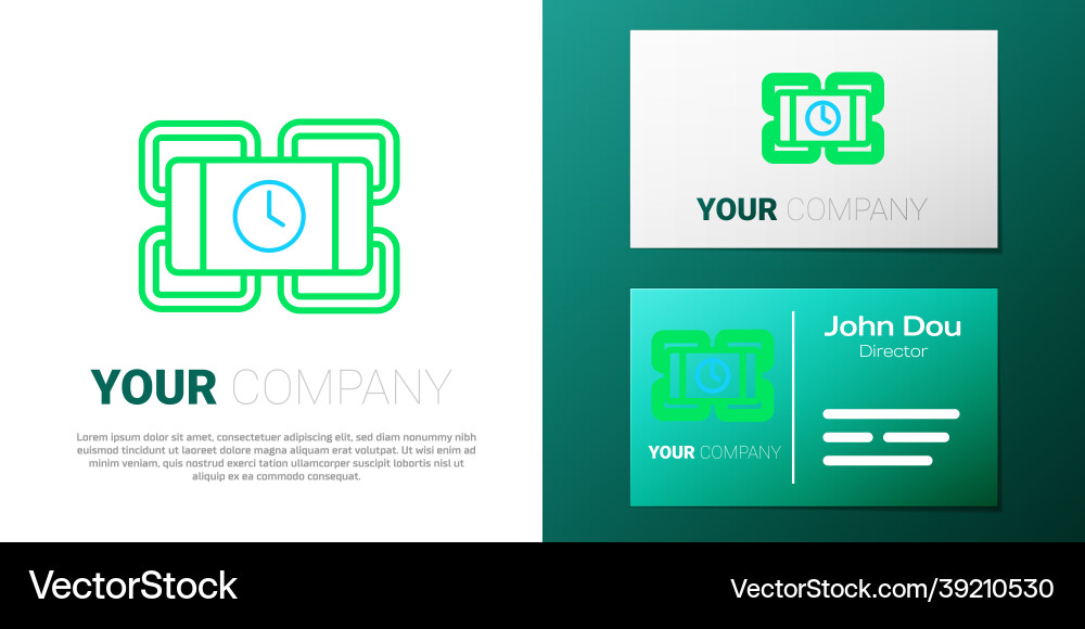 Line detonate dynamite bomb stick and timer clock Line detonate dynamite bomb stick and timer clock vector image