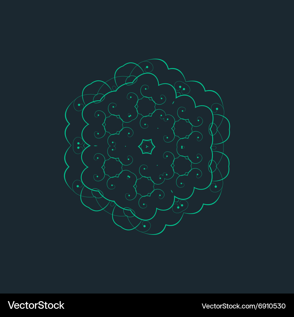 Ornamental background with pattern style Vector Image