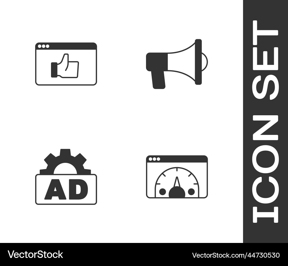 Set website statistic customer product rating Set website statistic customer product rating Vector Image