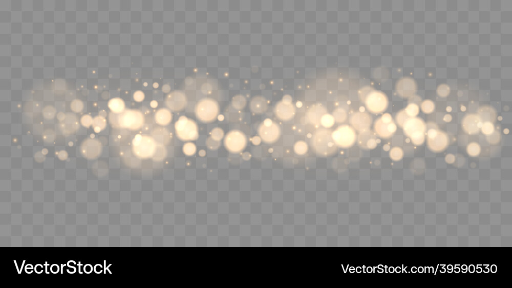 Shining bokeh isolated on transparent background Shining bokeh isolated on transparent background vector image