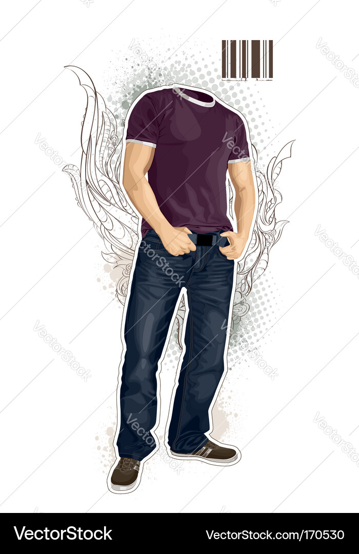 Stylish Urban Man Vector Image