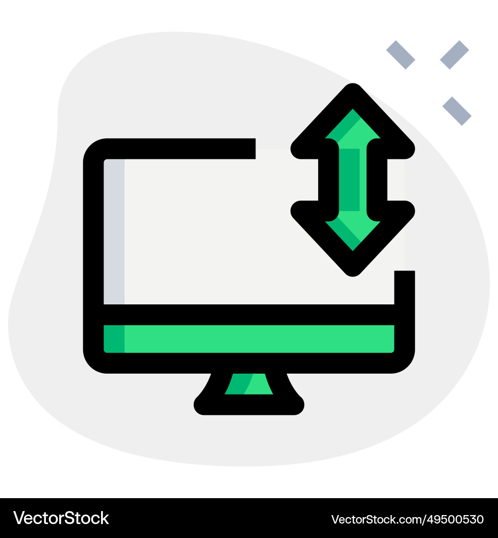 Transferring data via desktop between devices Vector Image