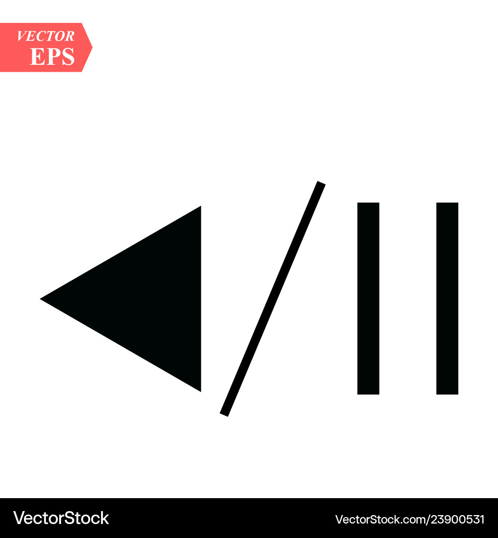 Audio icons play and pause buttons Vector Image
