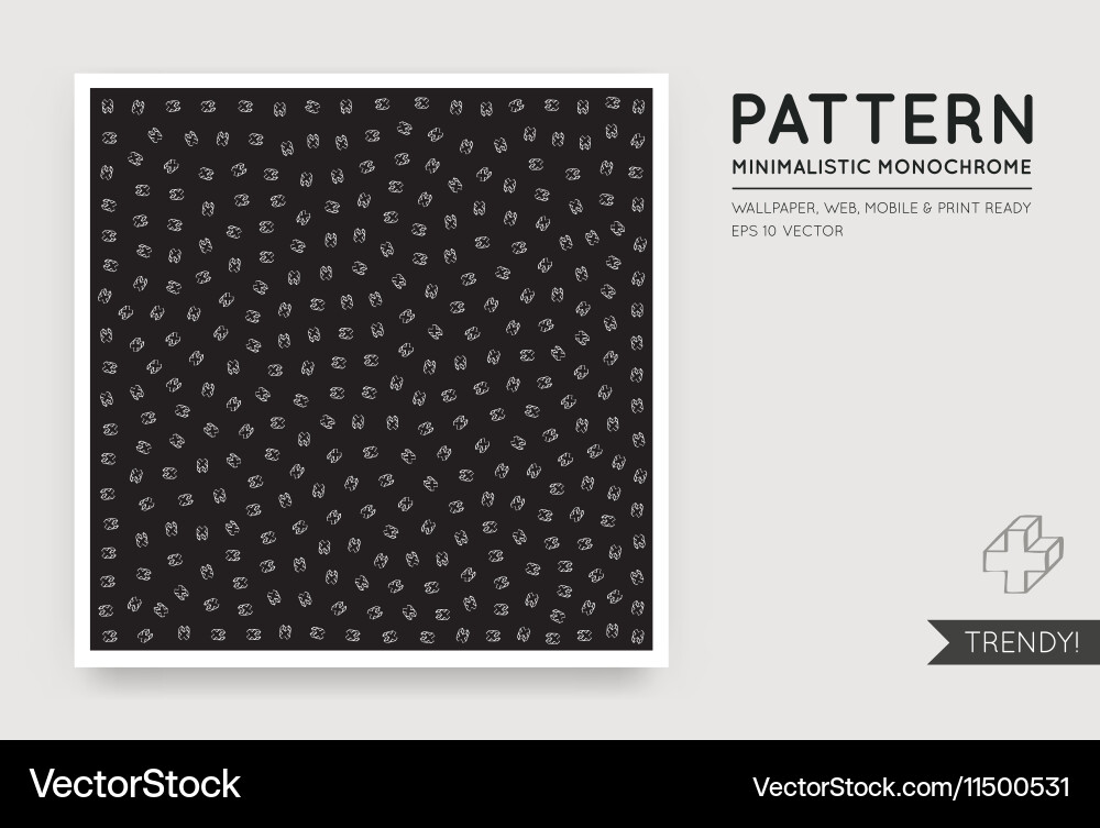 Black abstract background with seamless random Vector Image