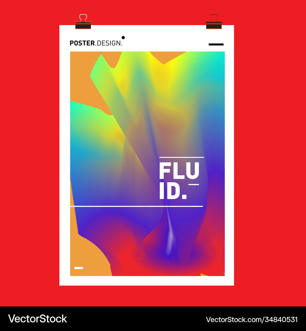 Colorful abstract fluid gradient pattern Colorful abstract fluid gradient pattern Vector Image