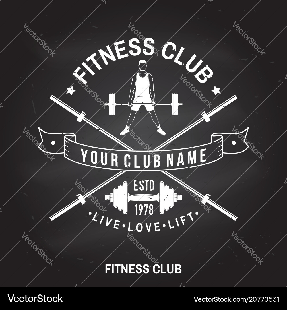 Fitness Club Badge - Sumo Deadlift Vector Image