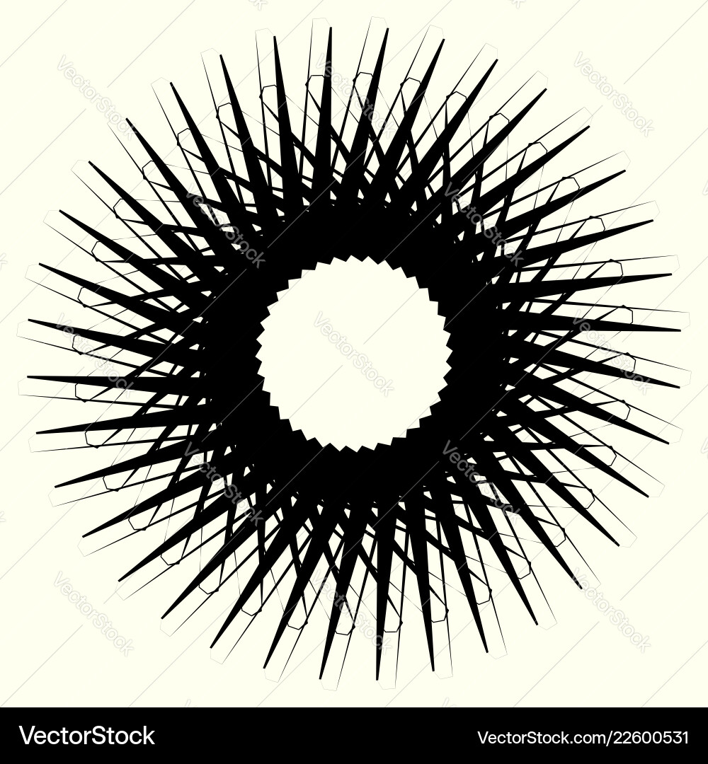 Geometric circle element motif random edgy Geometric circle element motif random edgy vector image