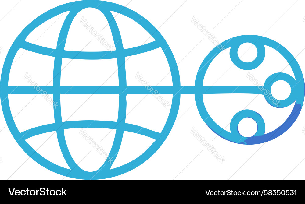 Global Network Connection Vector Image