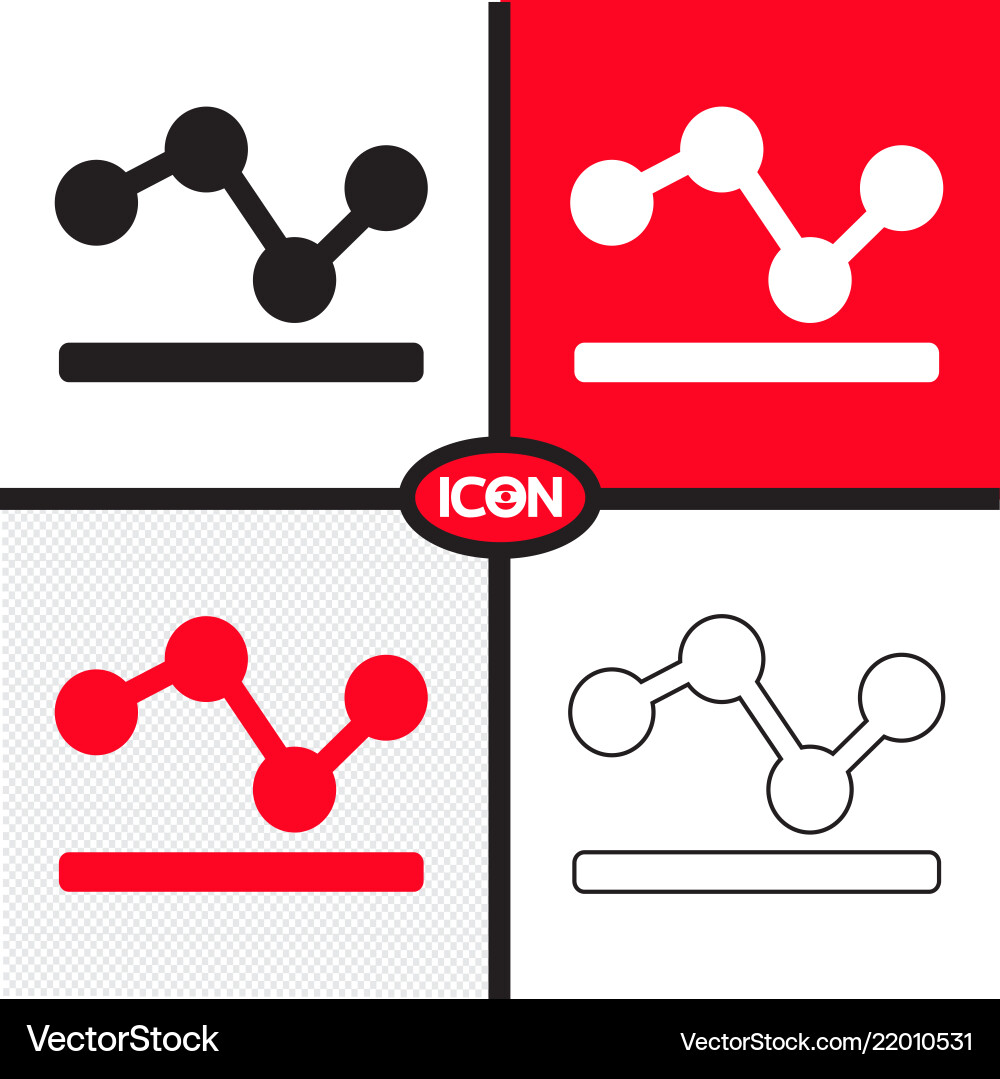 Graph chart icon Vector Image