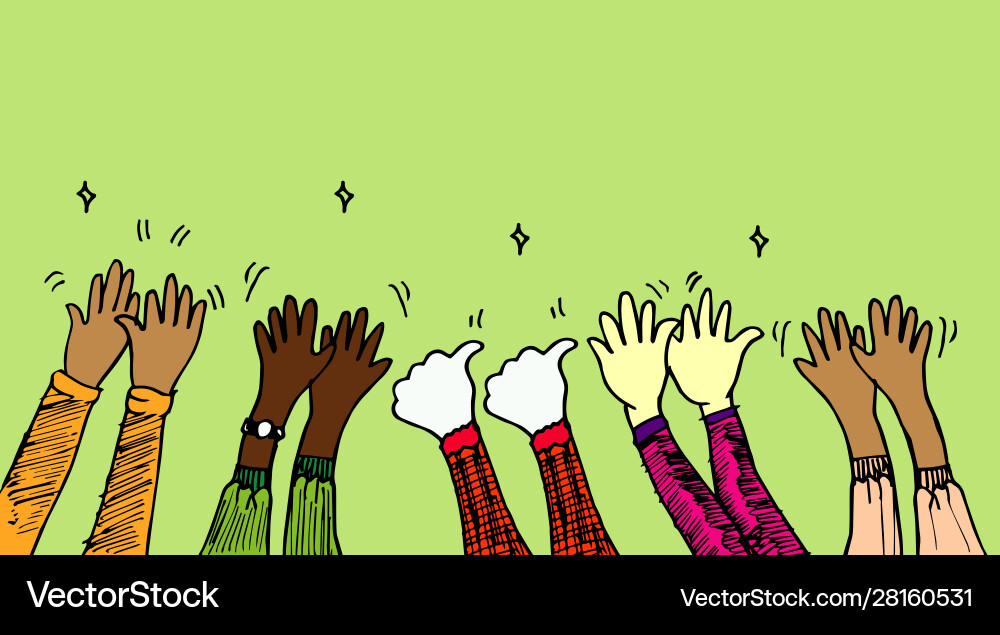 Hands Clapping Applause vector image