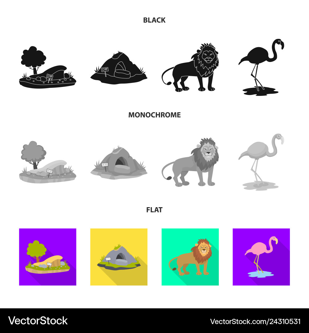 Isolated object of nature and fun icon set Isolated object of nature and fun icon set vector image
