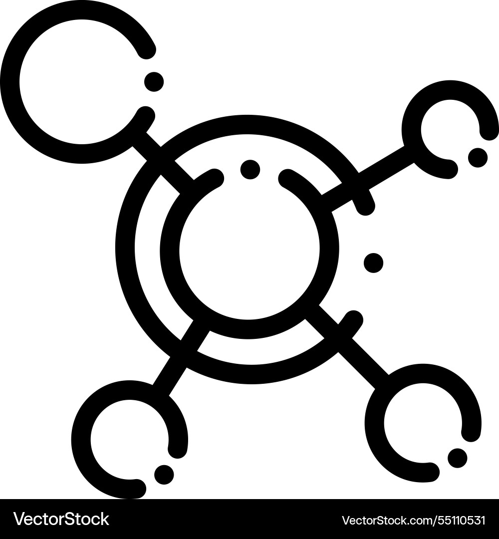 Networking icon thin linear style design isolated Networking icon thin linear style design isolated vector image