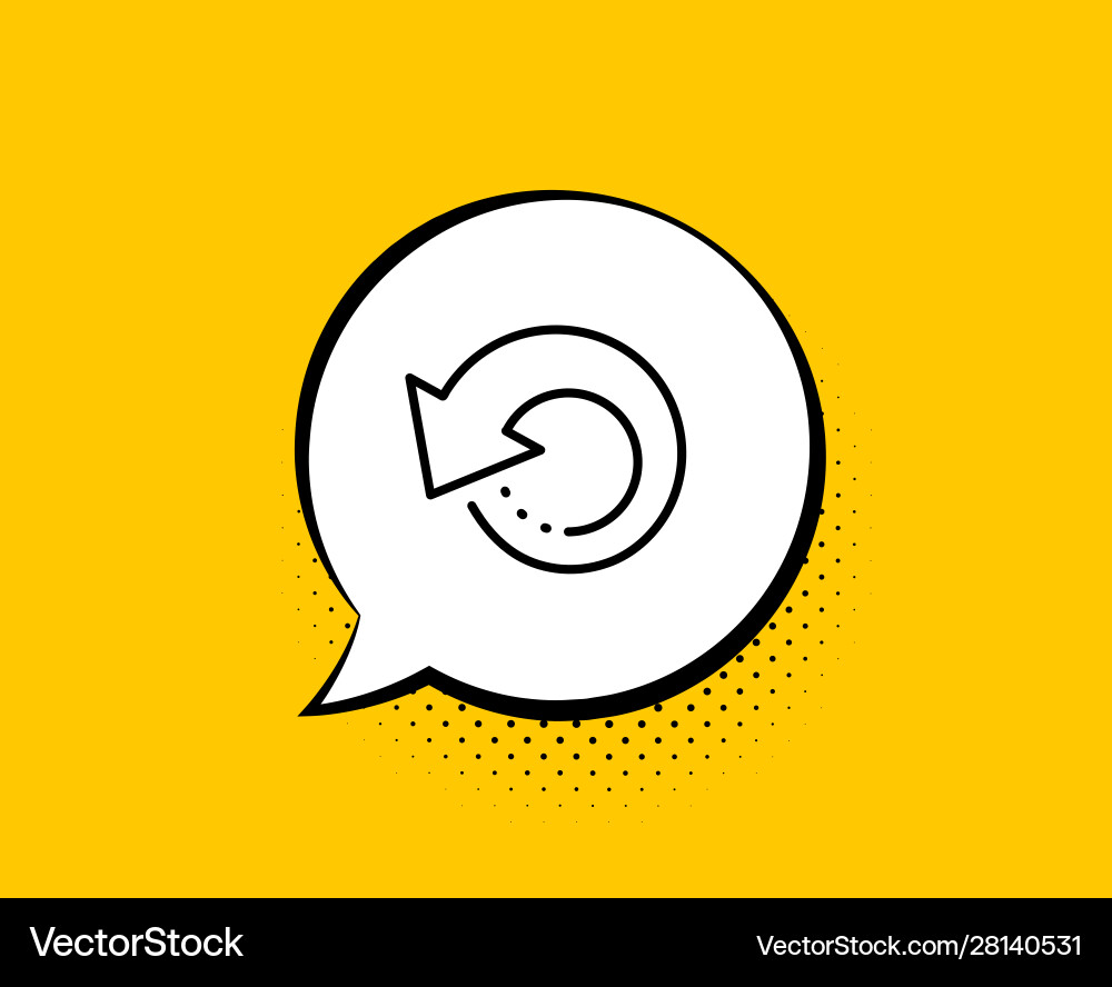 Recovery info line icon backup data sign restore Recovery info line icon backup data sign restore vector image