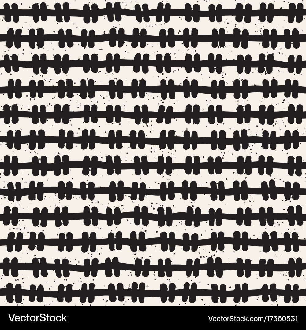 Seamless pattern with hand drawn lines abstract vector image