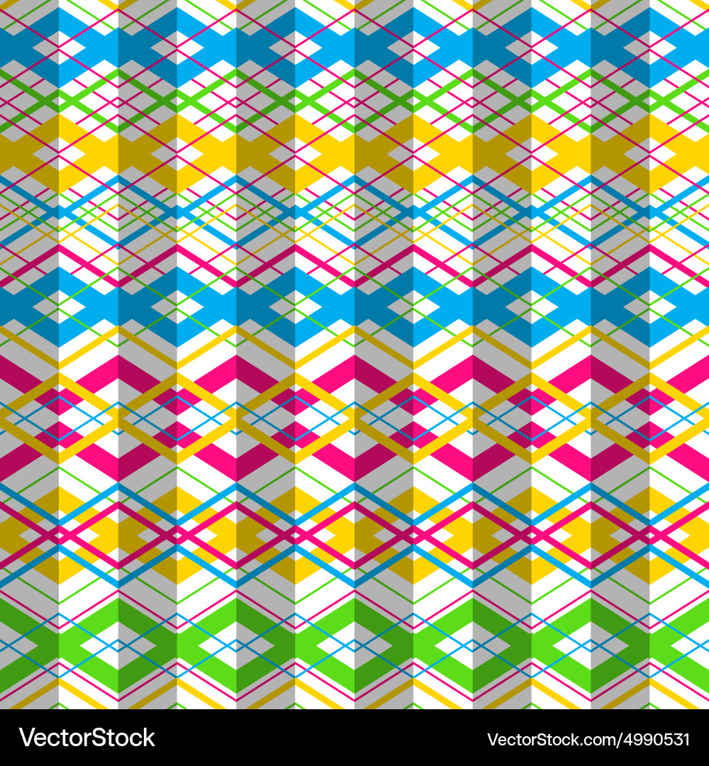 Zigzag seamless pattern vector image