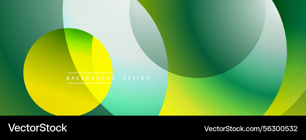 Abstract background features overlapping circles Vector Image