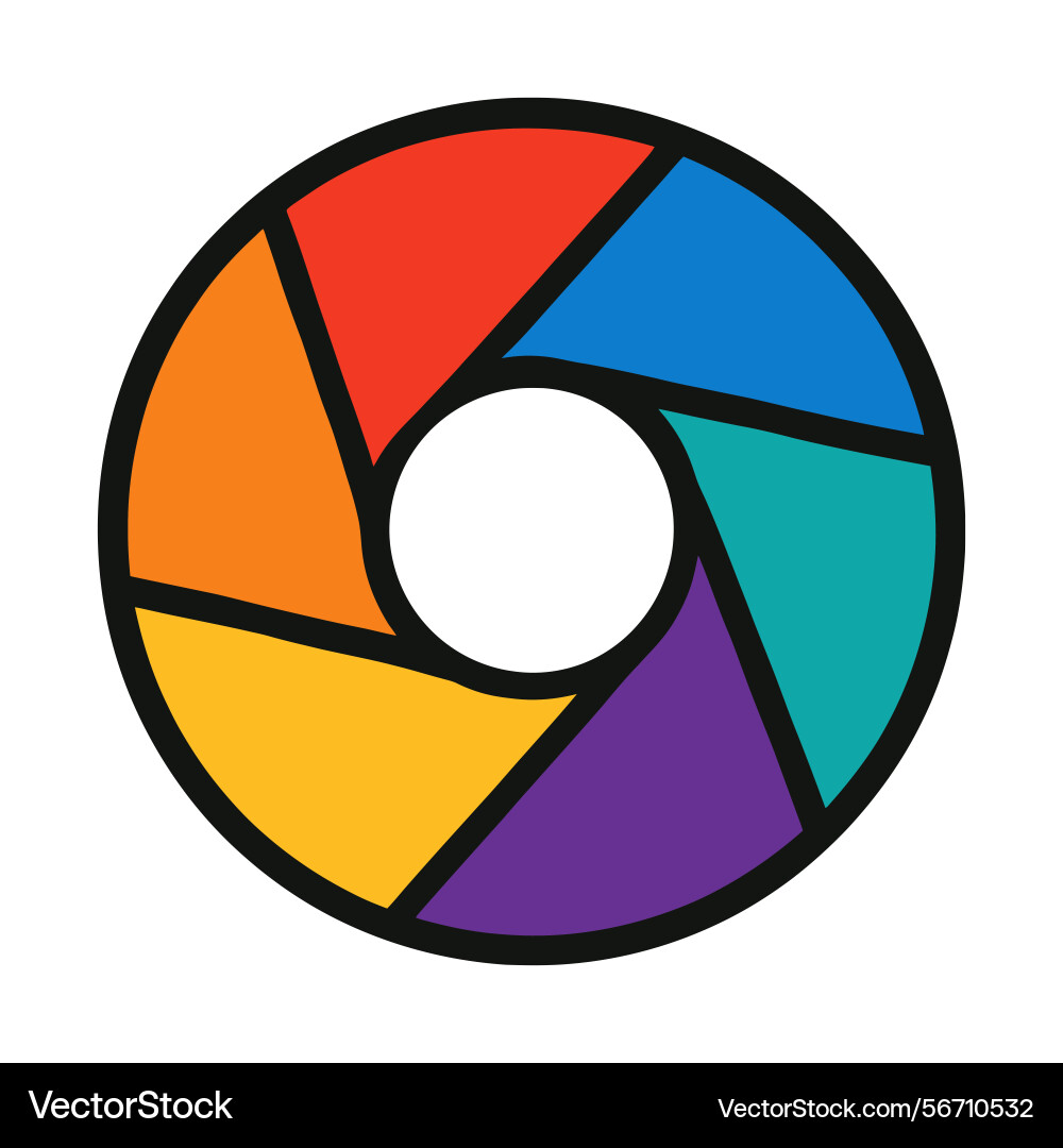 Abstract colorful circular design element Vector Image