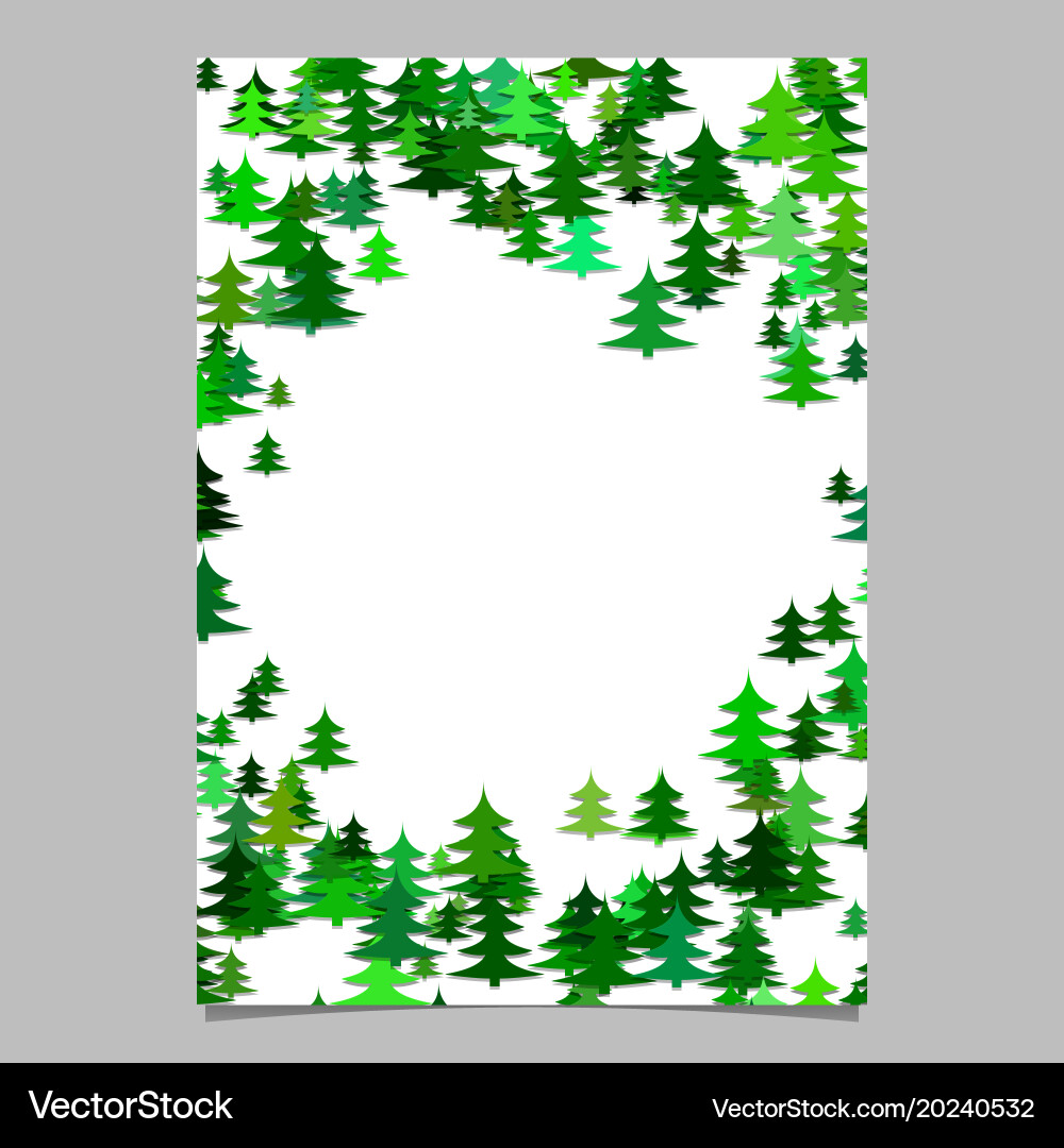 Abstract random seasonal pine tree design Vector Image