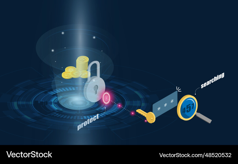 Abstract social media bitcoin of blockchain Abstract social media bitcoin of blockchain vector image
