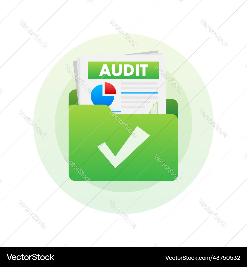Auditing concepts tax process data analysis Auditing concepts tax process data analysis vector image
