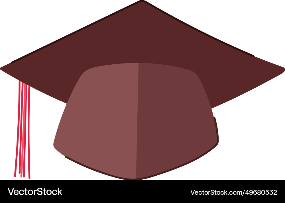 Bildungsabschluss Hut Cartoon Bildungsabschluss Hut Cartoon vektorbild