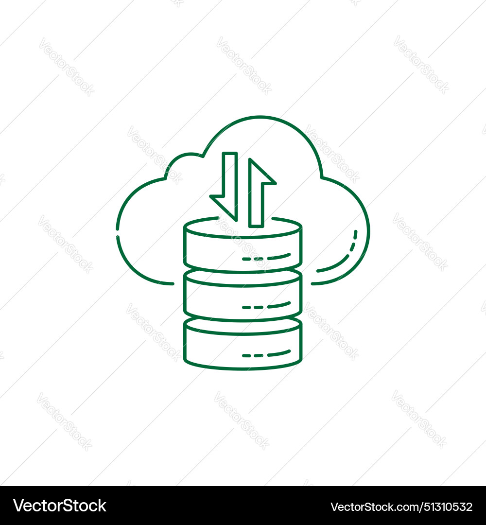 Data science analysis mining icon vector image