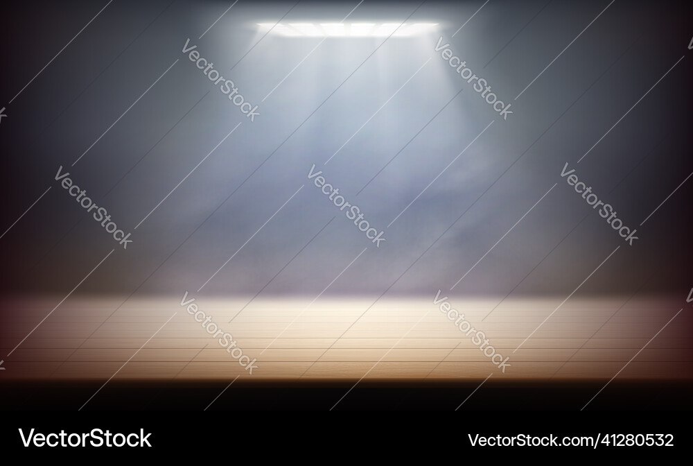 Empty stage with lights background for copy space vector image