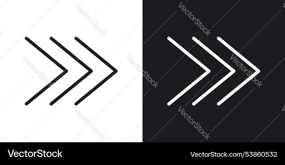 Next arrow icon set Next arrow icon set vector image