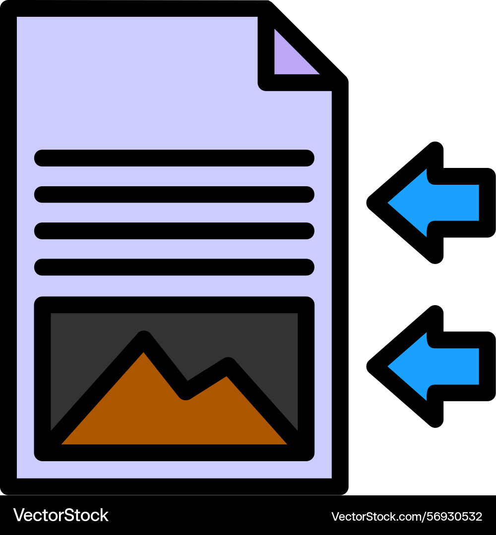 Shift sway line filled style icon design Vector Image