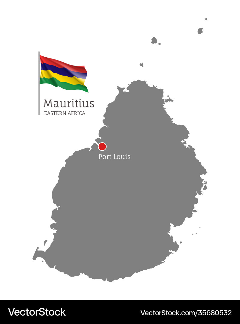 Silhouette mauritius Landkarte Silhouette mauritius Landkarte vektorbild
