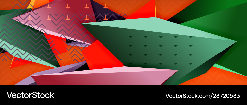 3d triangular minimal abstract background 3d triangular minimal abstract background vector image