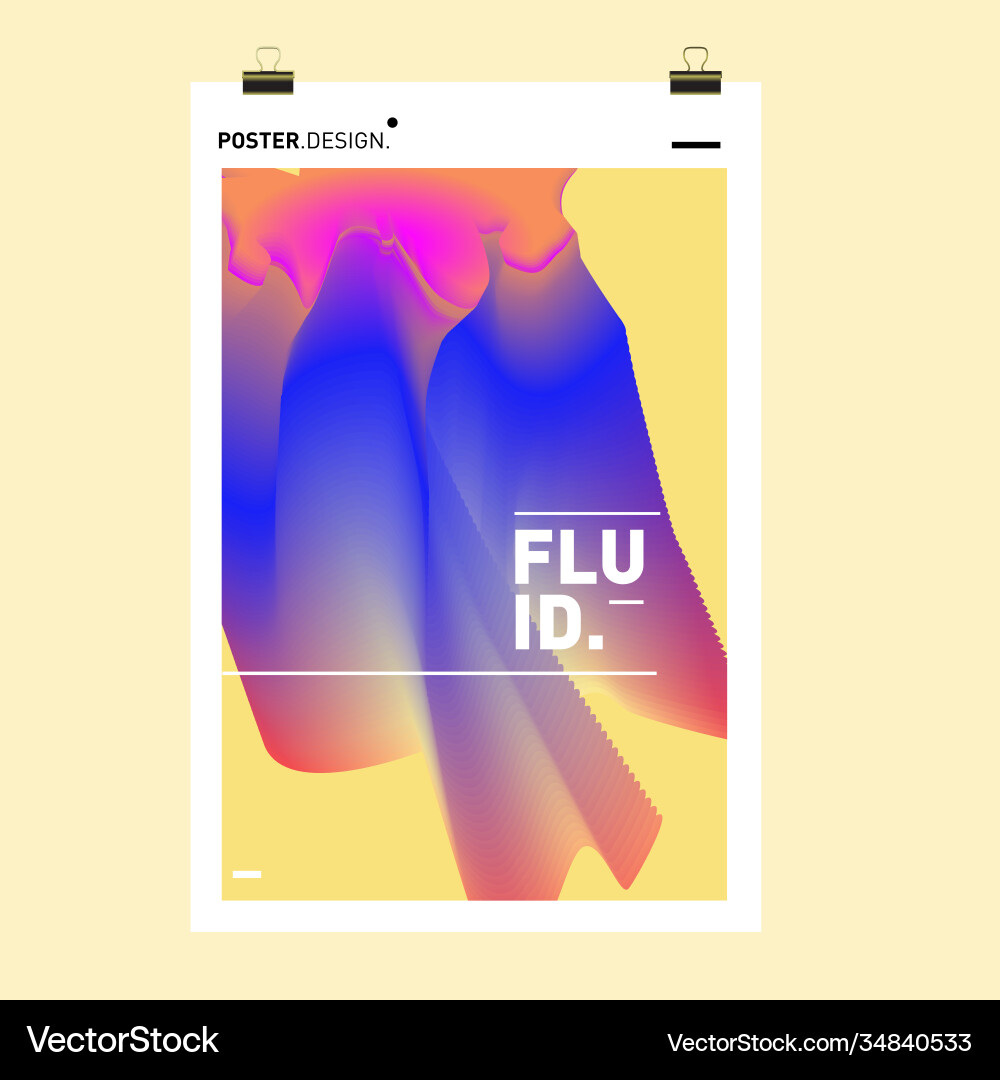 Colorful abstract fluid gradient pattern Colorful abstract fluid gradient pattern Vector Image