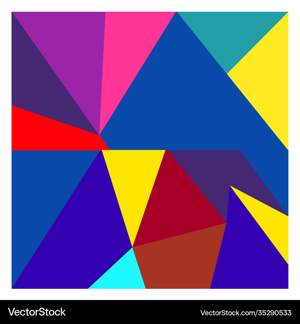 Colorful geometric and curve background pattern vector image
