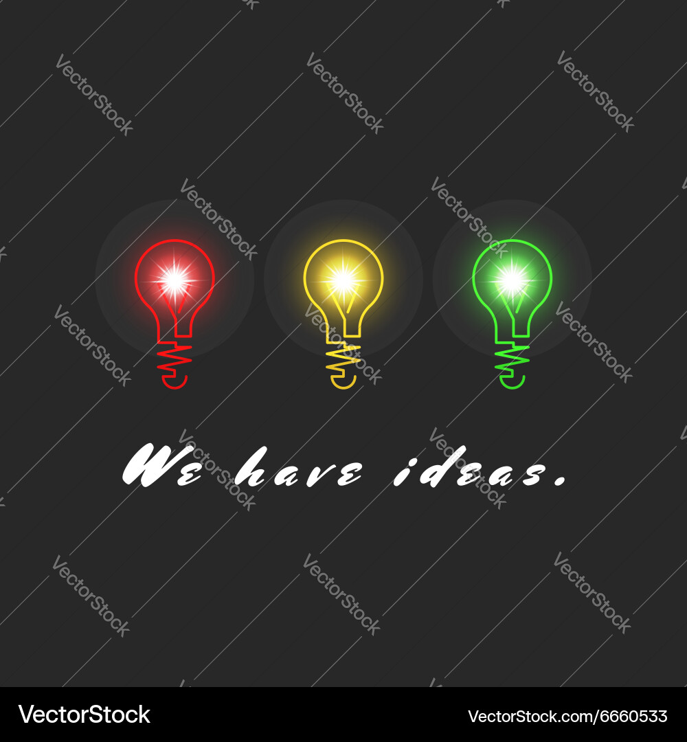 Concept innovation ideas inspiration creative Vector Image