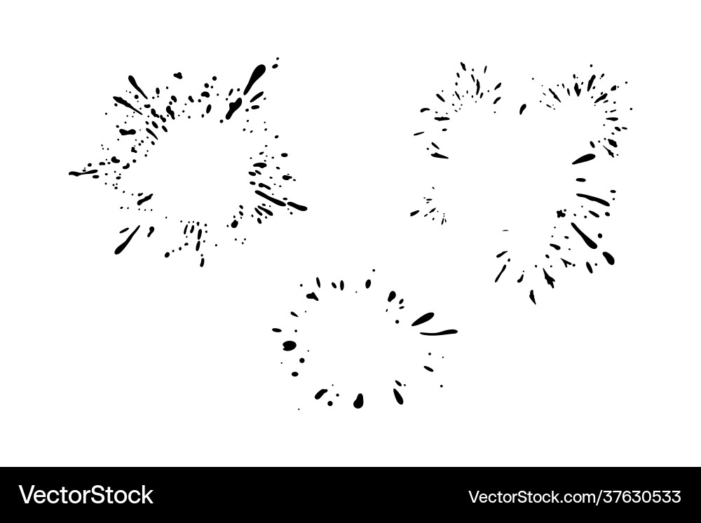 Dynamic splashing stain frames dropping stains Dynamic splashing stain frames dropping stains Vector Image