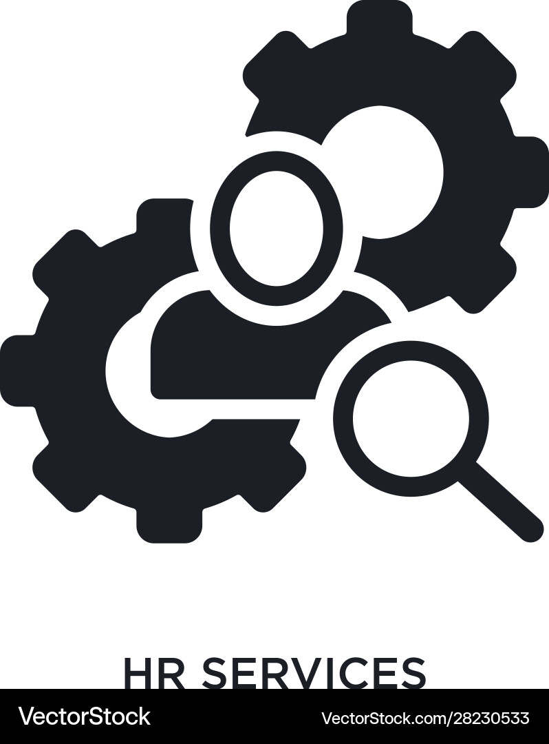 Hr services isolated icon simple element from Vector Image