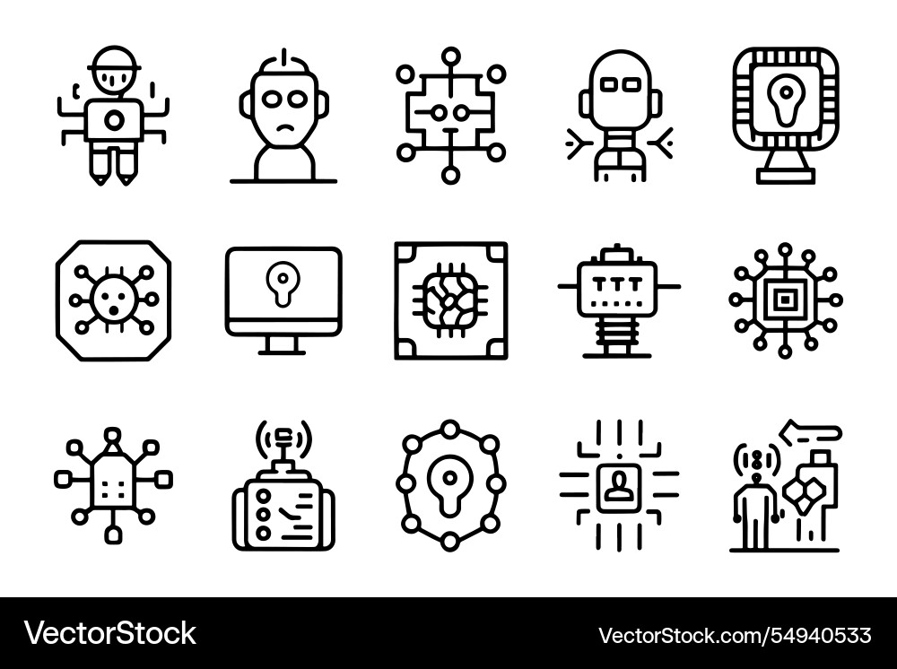 Learning digital ai technology algorithm smart Learning digital ai technology algorithm smart vector image