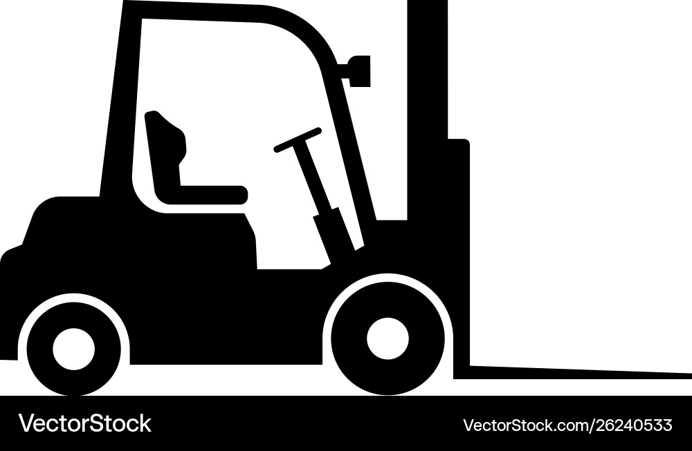 Loader black icon heavy equipment machine symbol Loader black icon heavy equipment machine symbol vector image
