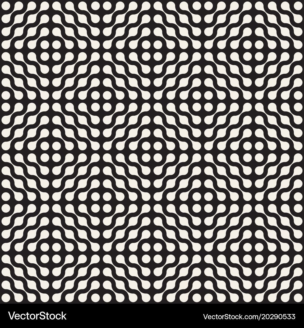 Monochrome Lattice Pattern vector image
